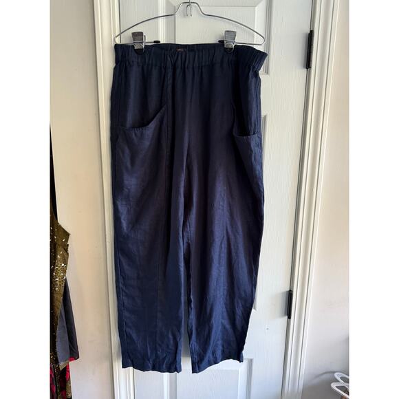 Quince 100% European Linen Pants Navy Size Large - Picture 4 of 9